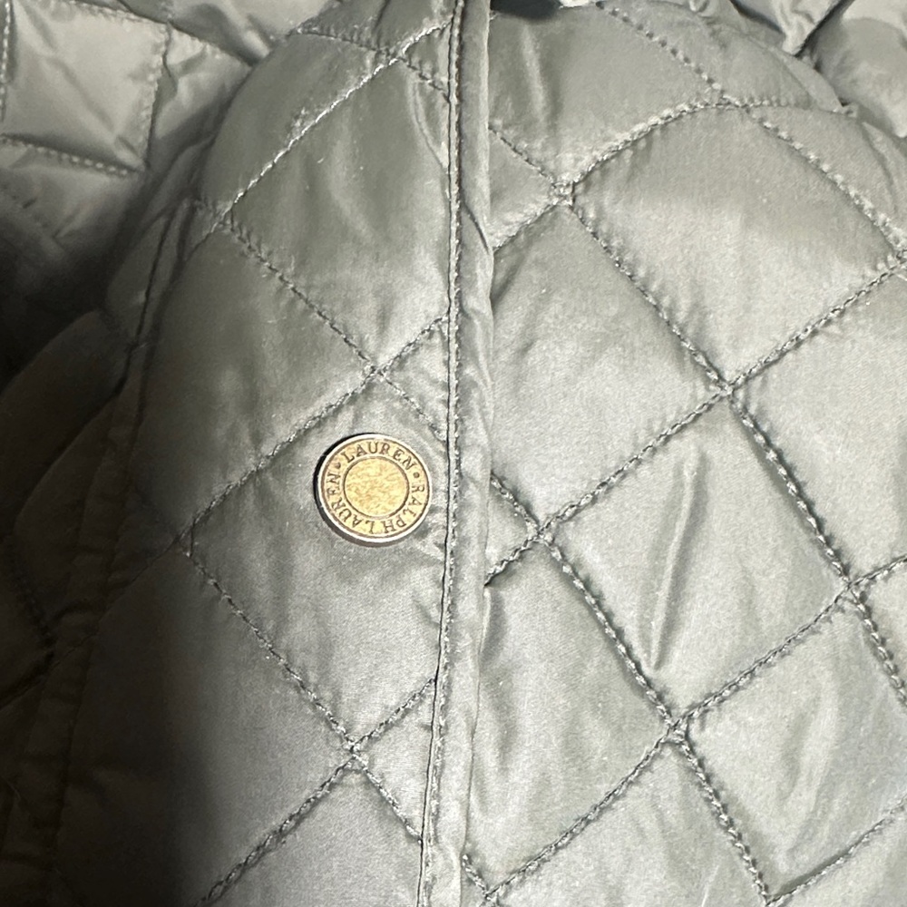 Ralph Lauren Women’s Medium Olive‎ Green Quilted Barn Jacket - Picture 7 of 10